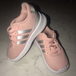 Pink Adidas sneakers. Toddler size 5k US.